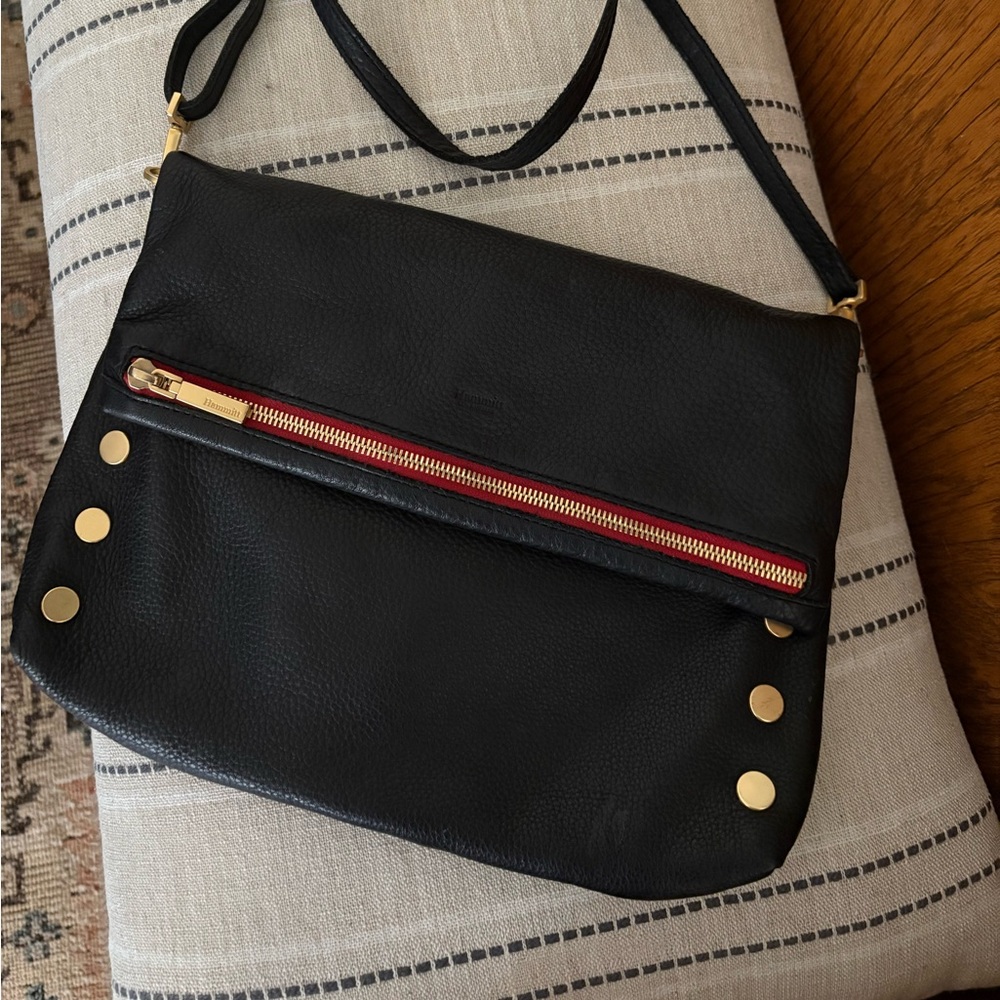 Hammitt Black Leather Crossbody Bag